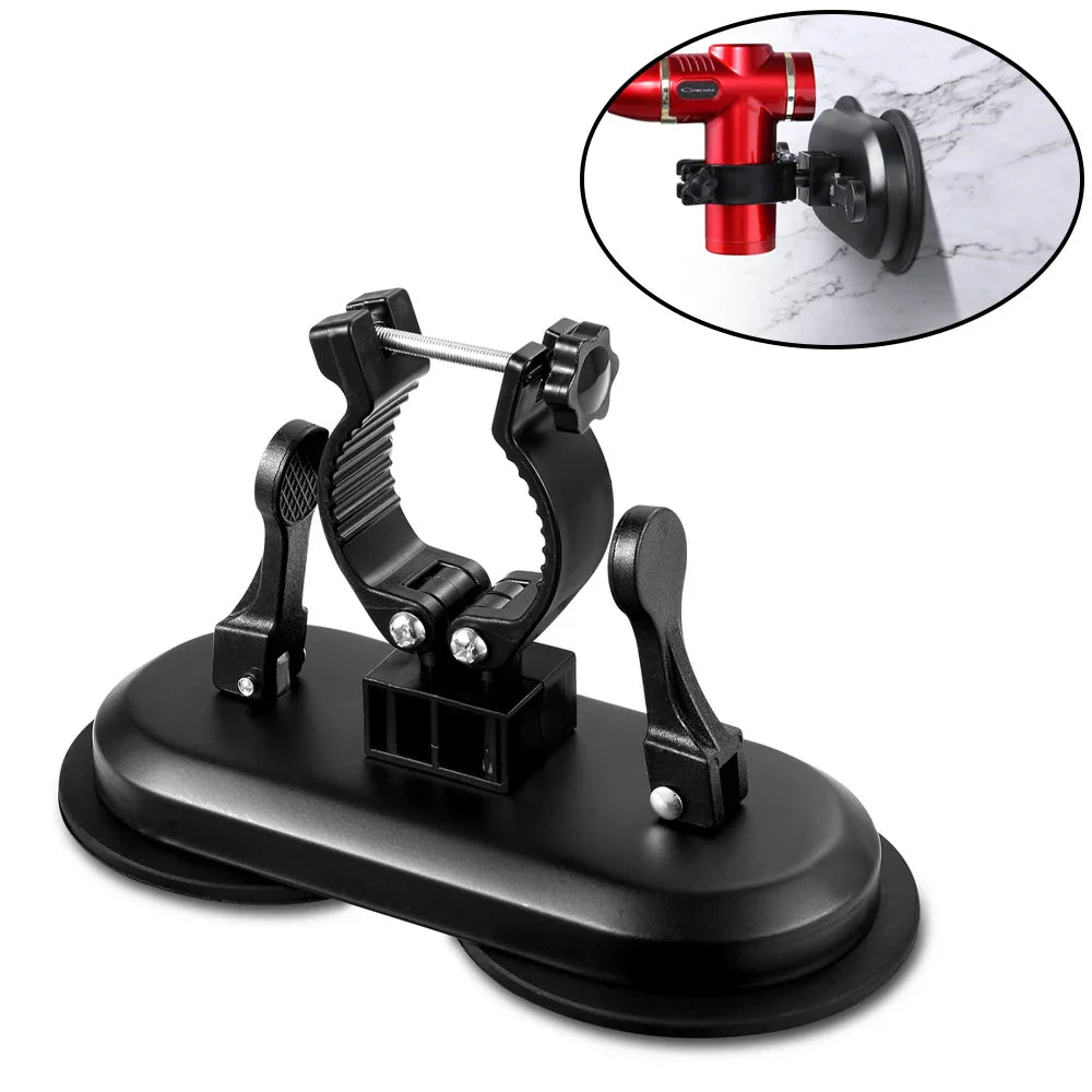 Massage Gun Holder – Suction Cup Fascia Gun Bracket, Hands-Free Massager Partner, No Installation Needed