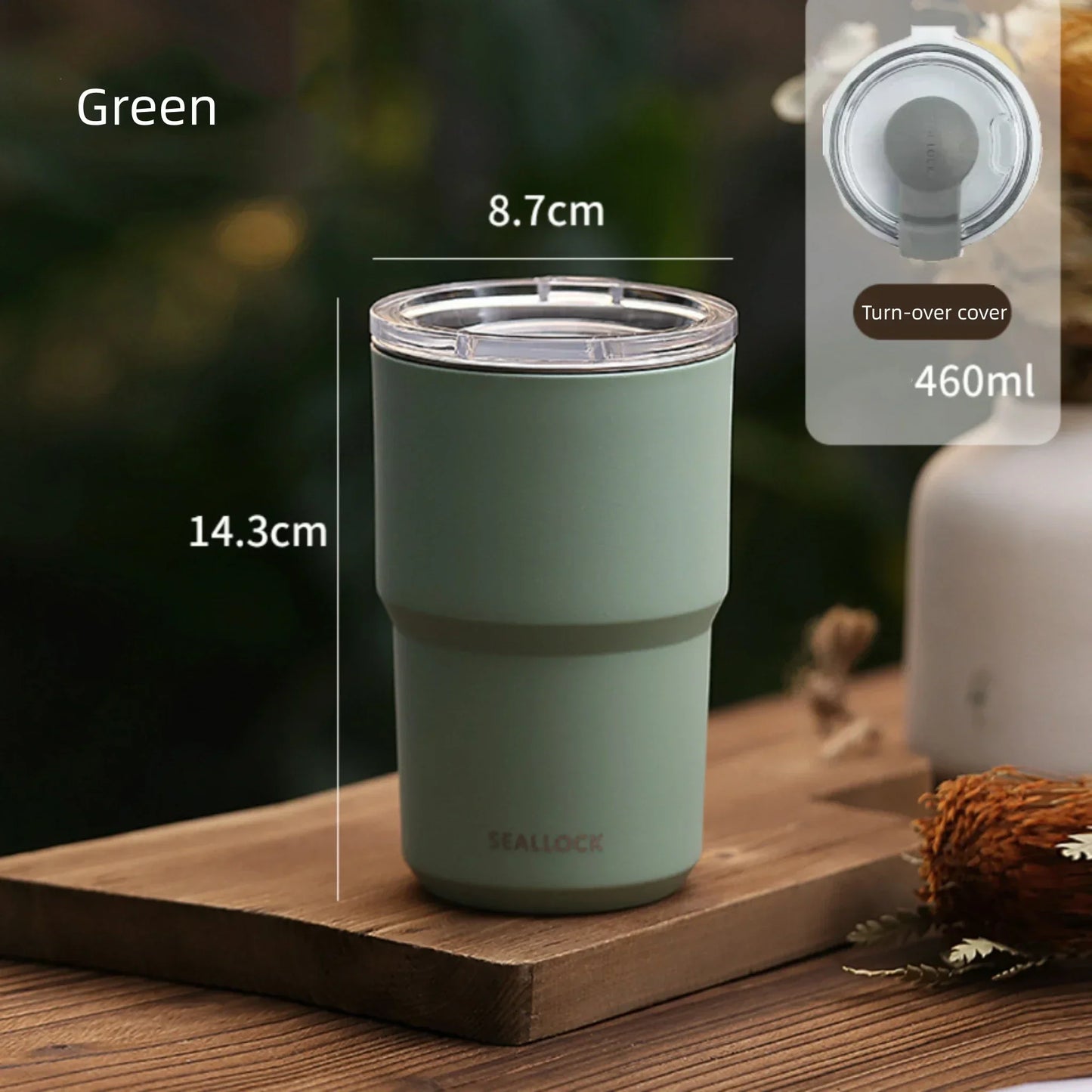 304 Stainless Steel Thermos Cup – Double-Layer Insulated Large Capacity Portable Travel Mug for Coffee & Water, Office Use