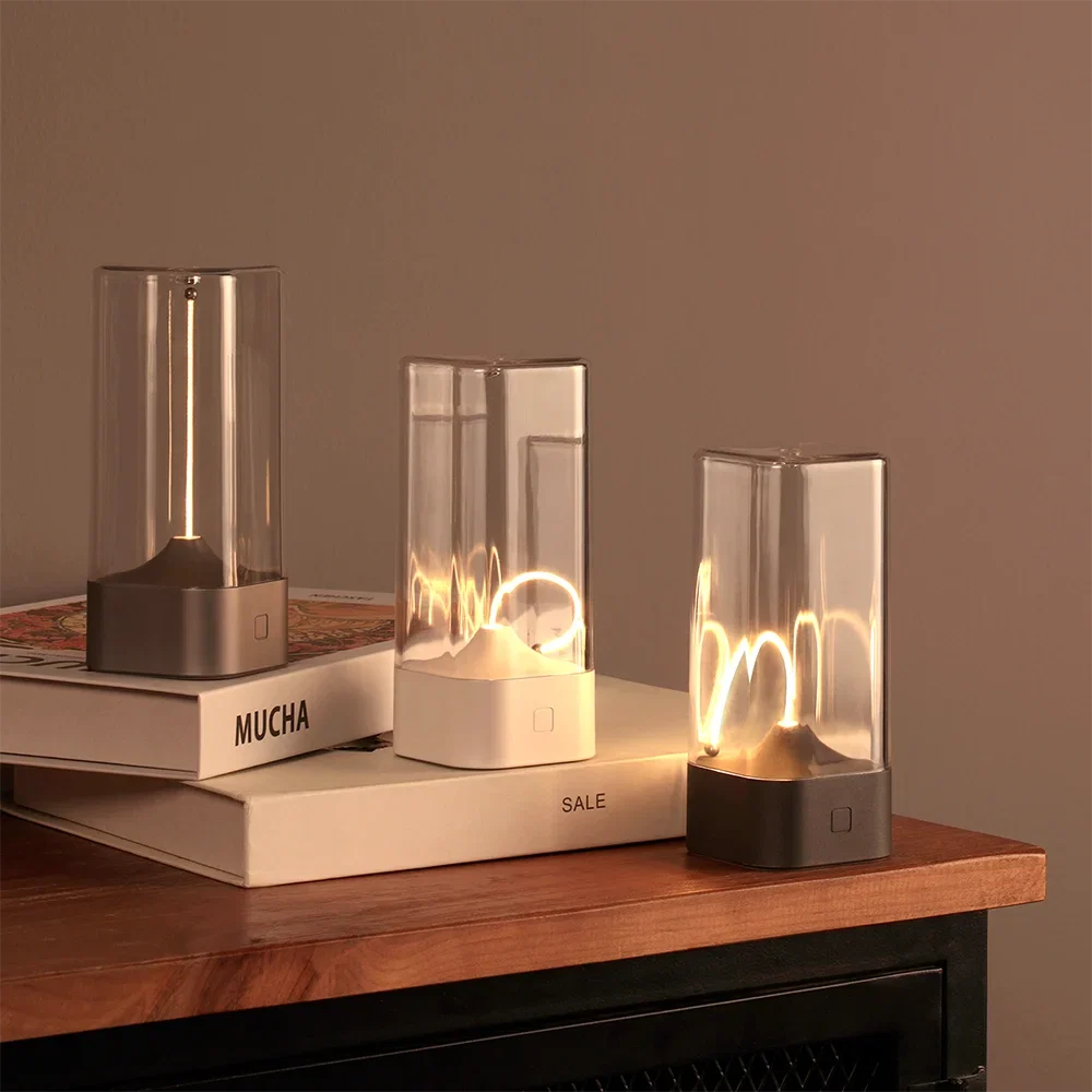 Cordless LED Table Lamp - Rechargeable 3-Level Dimmable Magnetic Filament Light for Camping & Home