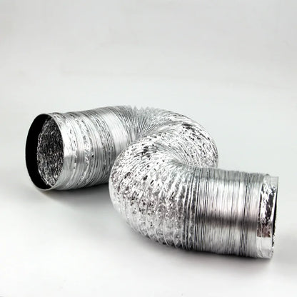 Scalable Aluminum Foil Ventilation Duct Hose – 80/100/120/150/200mm Exhaust Pipe for Kitchen, Bathroom & Fan Outlets