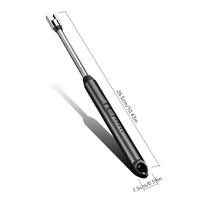 USB Rechargeable Windproof Arc Lighter – Electric Plasma Ignition Tool for Gas Stoves, Candles, BBQ & Outdoor Camping Use