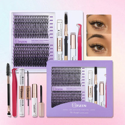 Individual False Eyelashes Mix – High-Capacity DIY Extension Lash Clusters, Multi-Style Natural Eye Makeup Tool