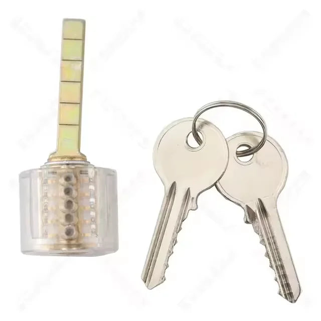 Transparent Practice Lock - Visible Training Padlock for Beginner Locksmith Skills