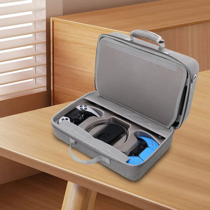 Hard Shell Carrying Case for PS5 Slim — Storage Bag for Console, Controllers & Accessories