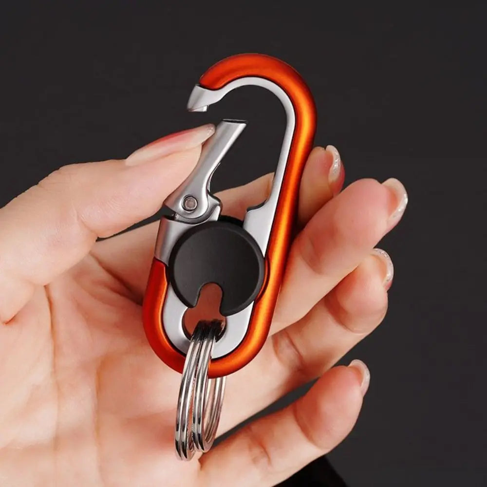 Double Ring Keychain: Men's Fashion Business Key Holder - Metal Key Buckle for Auto Car Styling Accessories