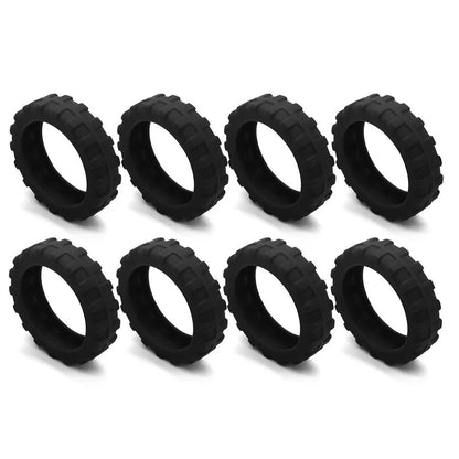 Universal Silicone Luggage Wheel Covers — Travel Suitcase Caster Protector, Noise & Wear Reduction