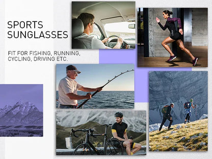 SCVCN Photochromic Sunglasses for Cycling & Outdoor Sports - Men & Women's MTB Climbing Eyewear, Driving Bicycle Goggles