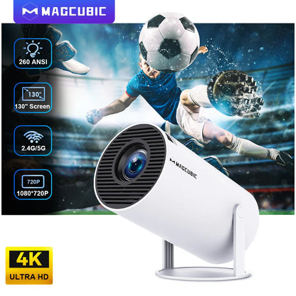 Magcubic HY300 PRO Projector - 4K Android 11, Dual Wifi6, 260ANSI, BT5.0, 1080P Home Cinema & Outdoor Projector