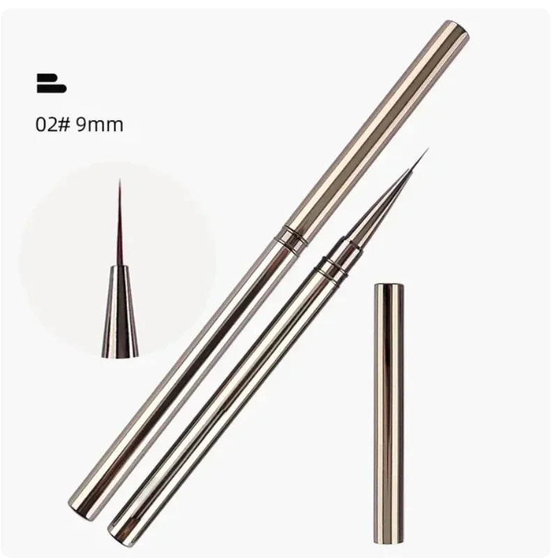 Nail Glue Phototherapy Pen & UV Gel Brush - Acrylic Nail Art Liner Brush for Painting, Drawing, and Professional Manicure Tools
