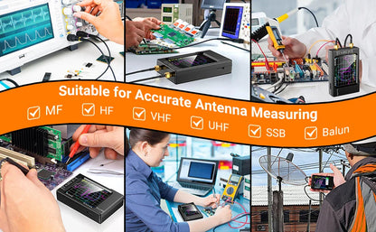 NanoVNA-H4 Spectrum Analyzer – 2.8/4" Vector Network Antenna Analyzer, 10KHz-1.5GHz, MF, HF, VHF, UHF Tuner
