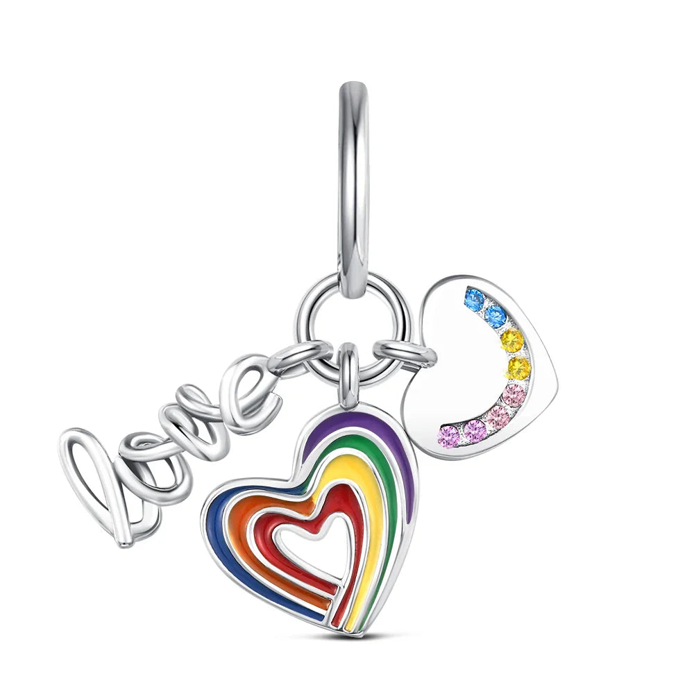 925 Sterling Silver Robot & Sea Turtle Charms Pendant — Moon Bead Bracelet Accessory, DIY Fashion Jewelry Gift for Women
