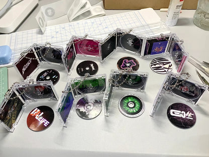 NFC Mini CD Label Customization – DIY High-Quality Singer Album Keychain Pendants, Perfect Gift