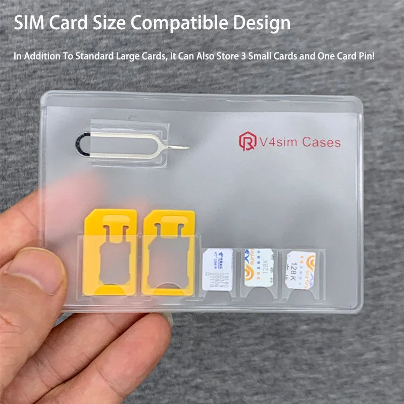 Portable SIM & Memory Card Storage Box — Micro, Nano SIM Card Protector Holder