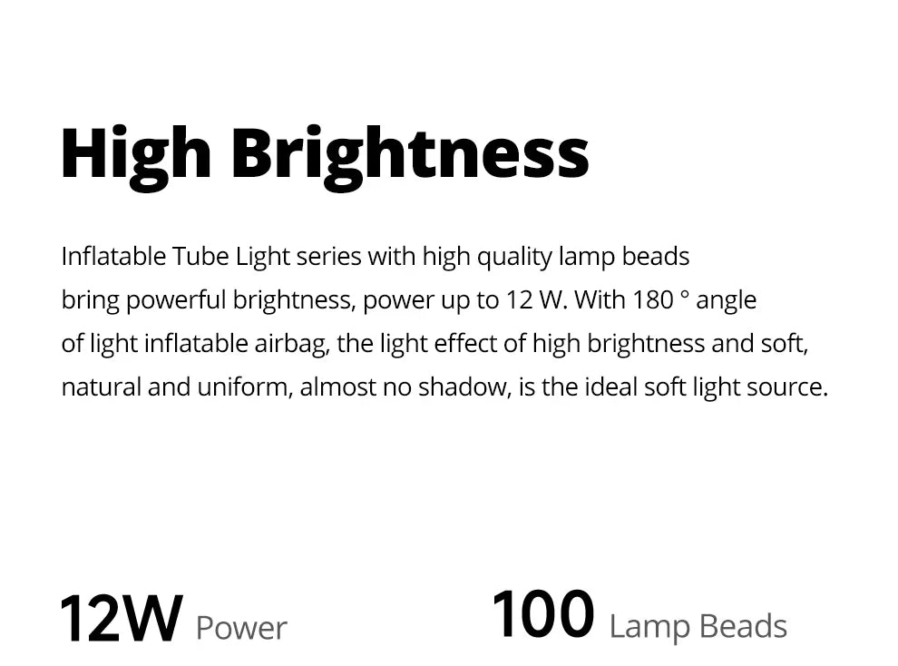 Ambitful GC12 Gold Crow Flexible Photography Lighting - 2700K-6500K Portable LED Soft Light, Inflatable Air Light