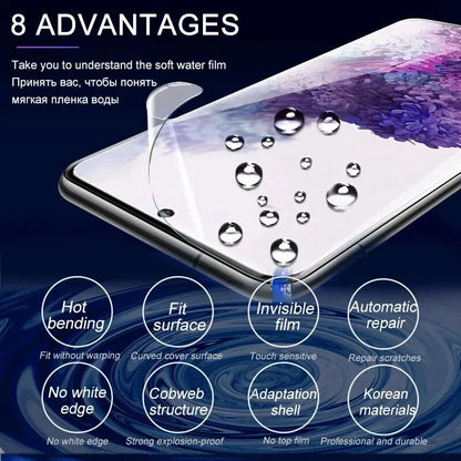 4Pcs Hydrogel Screen Protector for Samsung Galaxy S23/S22/S21/S20/S10/Ultra/Plus/FE/A14/A23/A34/A54