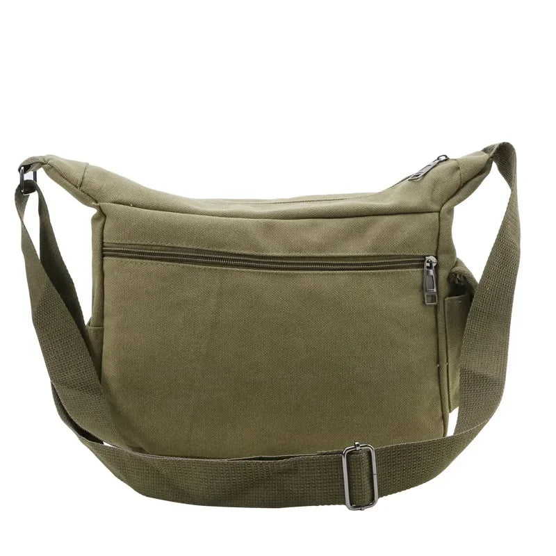 Men's Casual Sling Bag – Vintage Crossbody Messenger Shoulder Bag for Travel & Outdoor Use