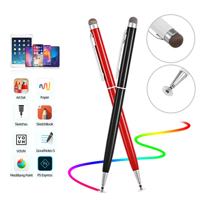 GUUGEI Universal 2-in-1 Stylus Pen - Thick and Thin Drawing Capacitive Pencil for Smartphones and Tablets, Android Mobile Screen Touch Pen