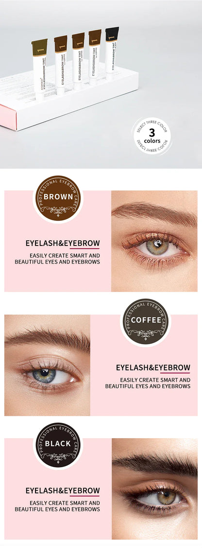 ICONSIGN Eyelash & Eyebrow Dye Tint Kit – Brow Enhancer, Mascara Lift & Tattoo Makeup Tools