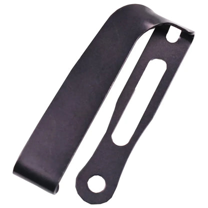 Slotted Belt Clip Buckle for Kydex Sheath – Black/Stonewashed EDC Holster Belt Loop Clamp with Mounting Screws