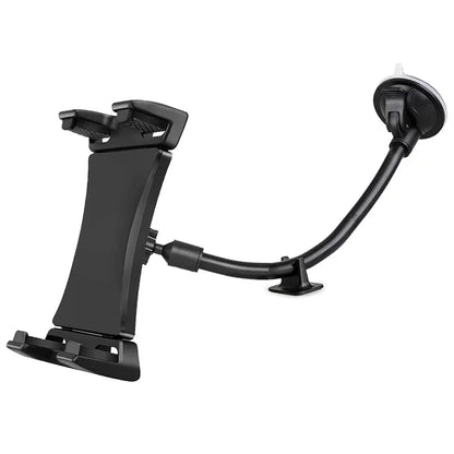 Universal Tablet & Phone Car Mount — Long Arm Windshield Stand for 4–13.5” iPhone, iPad, GPS