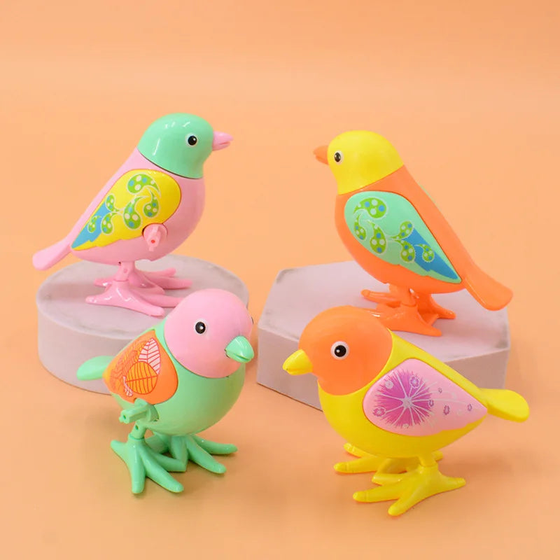 Clockwork Jumping Magpie Toy – Cartoon Winding Puzzle Animal, Creative Gift for Children & Babies