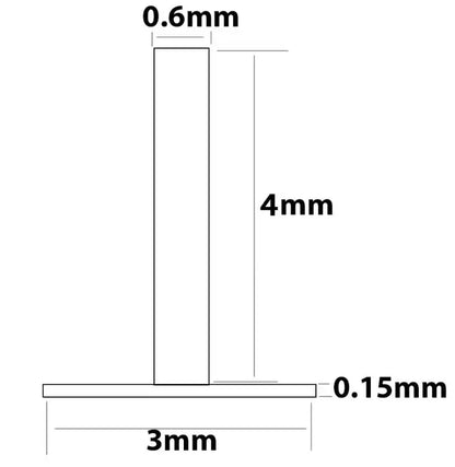 Universal Dial Foot Pin for Watch Repair – 0.6mm Copper Locating Pin for Fixed Watch Dials