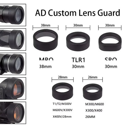 Tactical Weapon Light Protector for M300, M600, X300 & X300V – LED Flashlight AD Lens Guard (26–38MM)