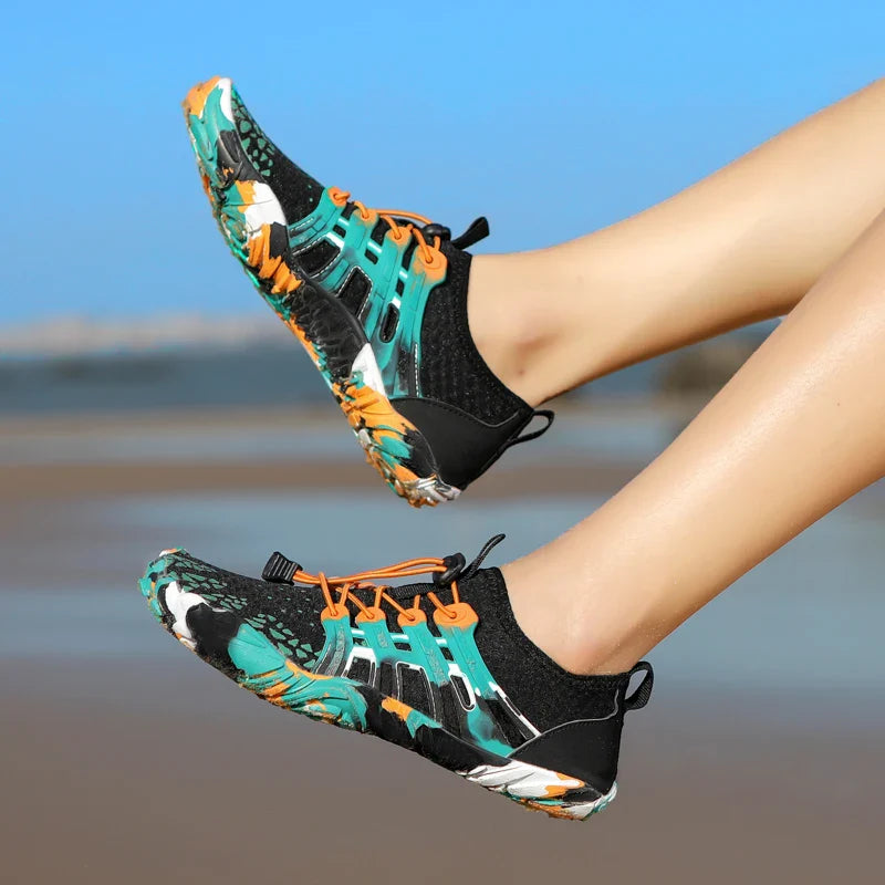 Kids & Adults Summer Aqua Shoes — Anti-Slip Water Beach Sneakers, Sizes 26-41