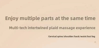 Multifunctional Electric Lumbar Traction Massage Mattress Cushion – Full Body Vibrations for Shoulder, Neck, Waist, and Back with Removable Cover