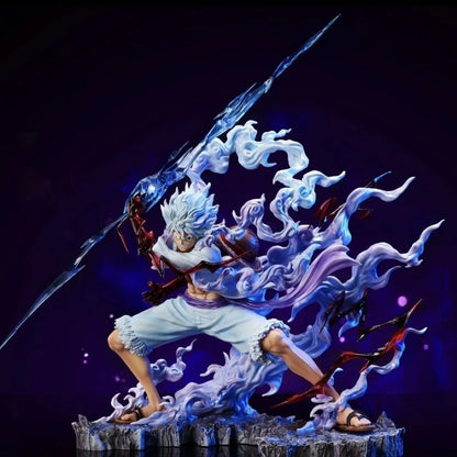 25cm One Piece Raiden Five Gear Nica Lightning Luffy Action Figure – Collectible Statue Toy for Decoration & Gifts