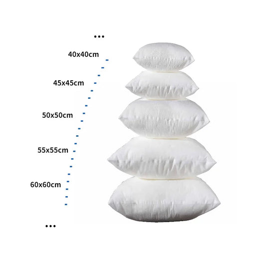 Real Home Cushion Core – PP Cotton Pillow Filling for Waist & Decorative Cushions, Available in Multiple Sizes (35x35 to 40x60cm)