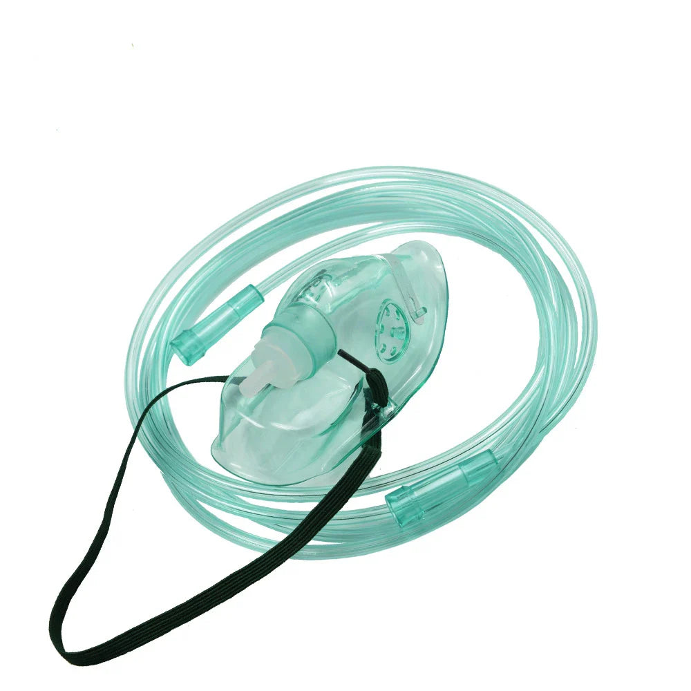 Oxygen Nebulizer Inhaler — Atomized Mask, Cup, and Tube for Children & Adults, Hospital and Home Respiratory Care