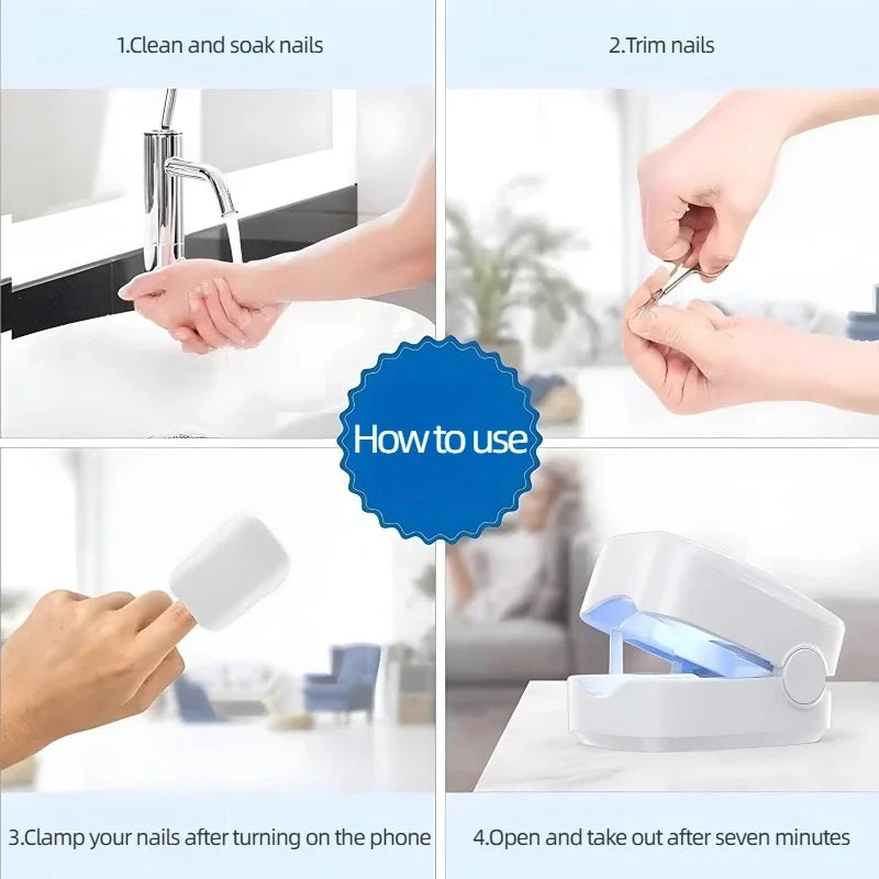 Nail Care UV Light Device - Hand & Foot Lamp with Blue Light and Essential Oil Light Treatment