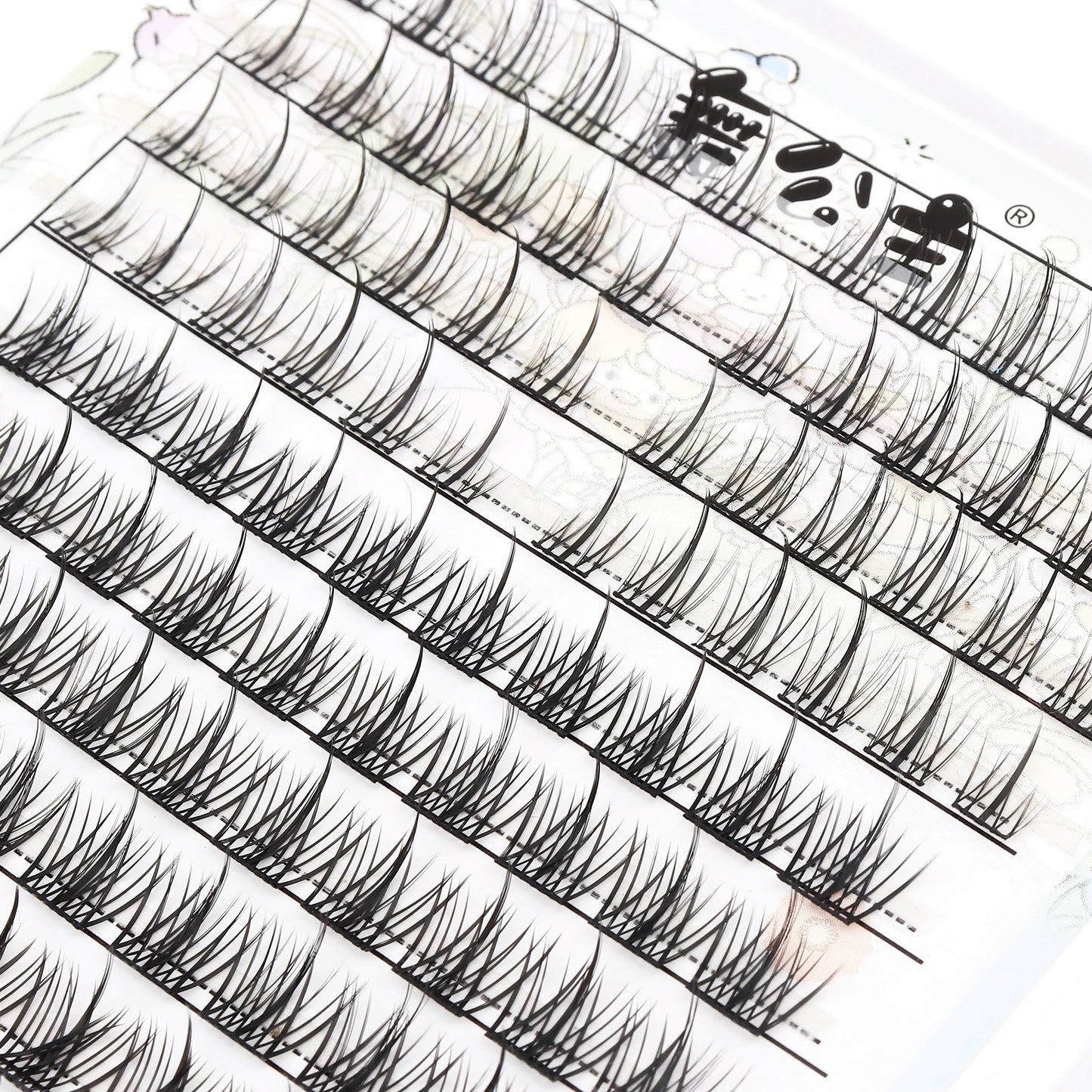 Individual Lash Extensions Kit – DIY Cluster Eyelash Book, False Lashes for Home Makeup