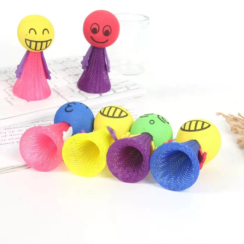 10Pcs Large and Small Funny Jumping Dolls - Birthday Party Gifts and Pinata Filling Toys for Kids