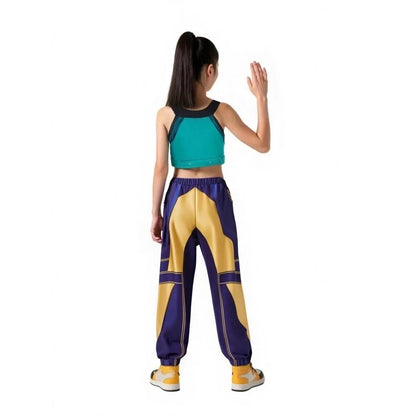 Halloween Zoey Mira Rumi Cosplay Costume — K-Pop Hunters Girl Group Idol Dress-Up Outfit for Kids