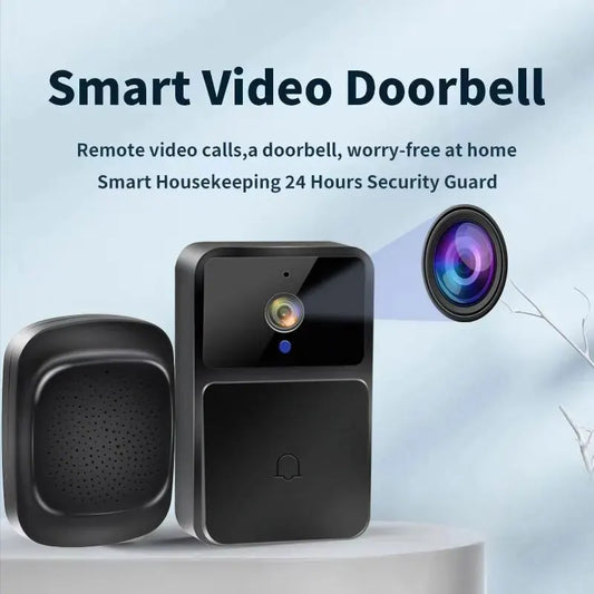 WiFi Video Doorbell Camera – HD Night Vision, Wireless Smart Home Security, Battery-Powered, Two-Way Intercom with Voice Changer