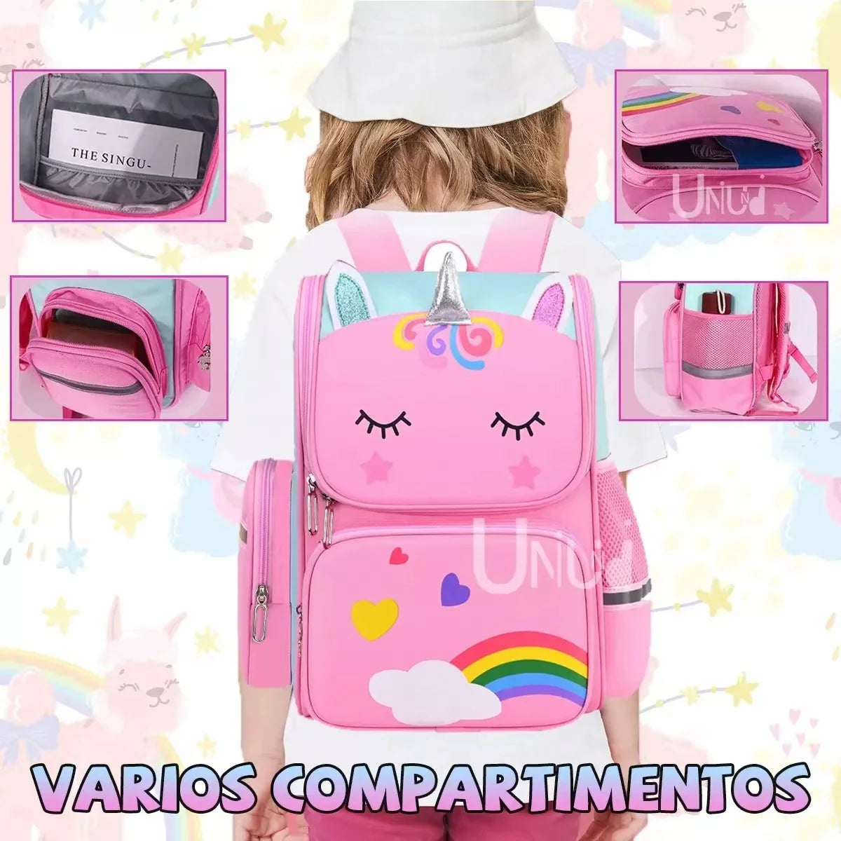 Parani Children's Space Backpack - Ideal for Primary and Secondary School, Preschool Kids