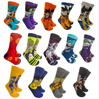 Dragon Ball Anime Socks — Men’s Fashion Cosplay Hip Hop Harajuku Style