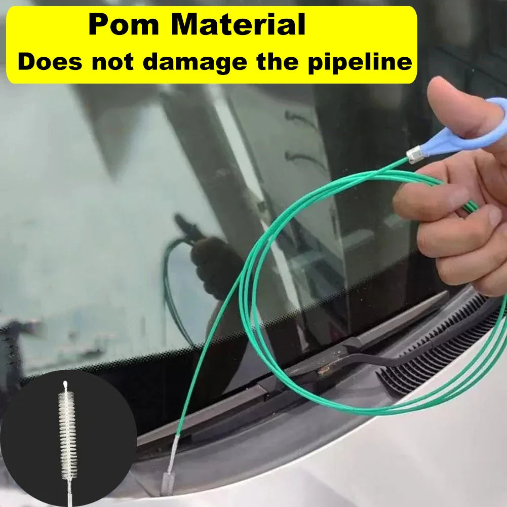 3m/5m Car Drain Cleaning Brush – Sunroof & Drain Hole Auto Pipe Cleaner Tool
