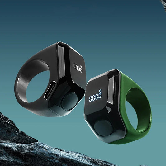 Digital Ring Counter - Bluetooth App Control OLED Display Rechargeable Prayer Counter