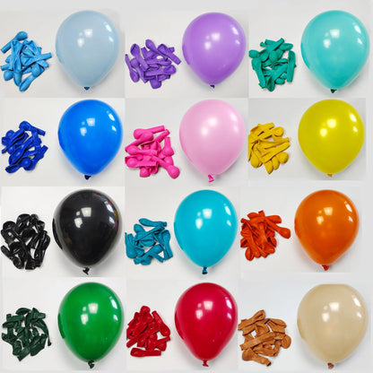 10 Inch Latex Balloons - 10/30/50 Pcs in Gold, Silver, Black, Pink, for X-Mas, Wedding, Birthday, Metallic Chrome Balloon Decorations