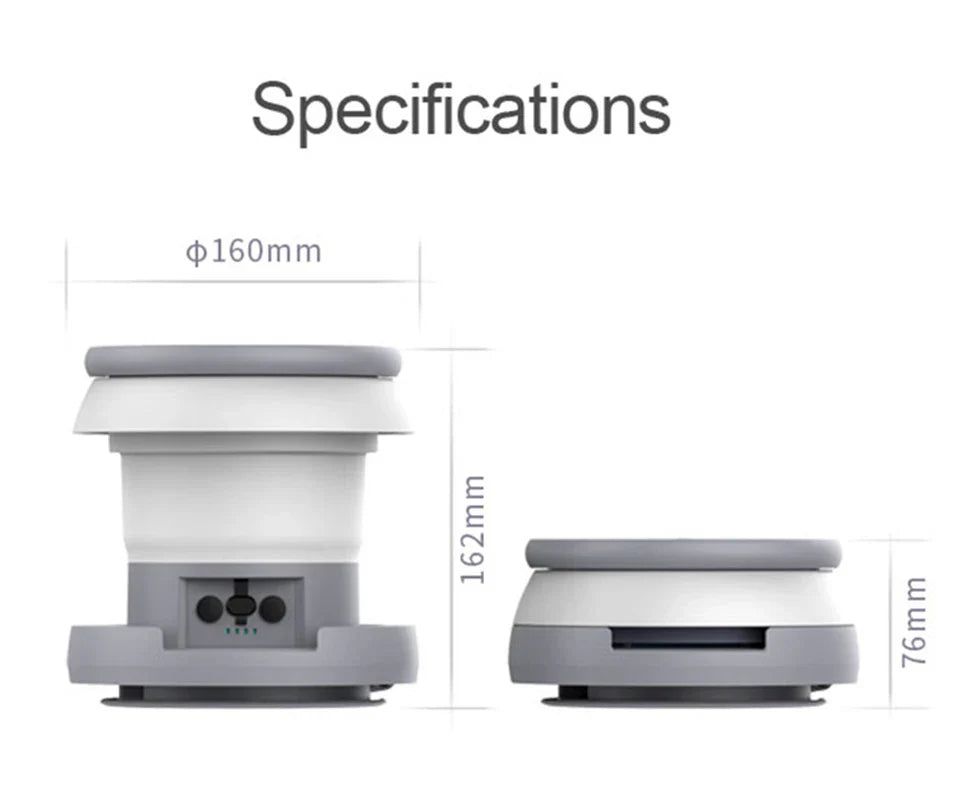 WOWER Portable Foldable Bidet – 1L Travel Toilet Sprayer with Light for Camping & Hiking