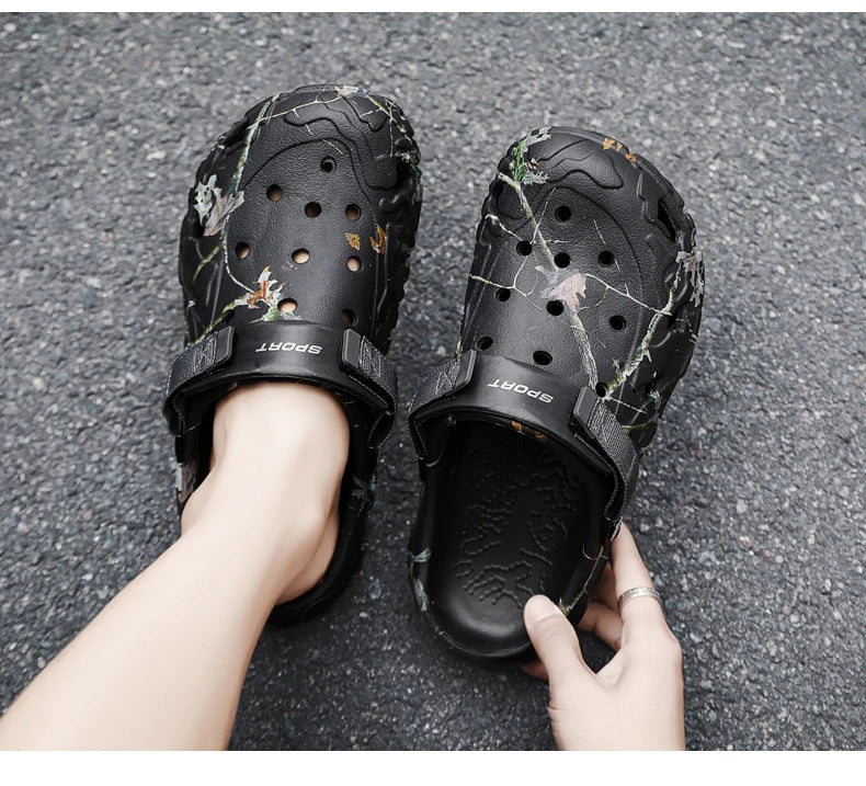 2024 Summer Men’s Sandals – Comfortable Lightweight Non-Slip Flip Flops for Home & Garden