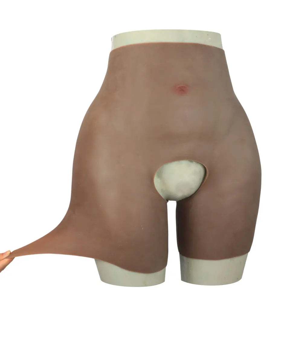 YUERUGOU Silicone Butt Hip Enhancer Pants – Women’s Open Crotch Padded Hip Shaper, Artificial Butt Cosplay, Plus Size