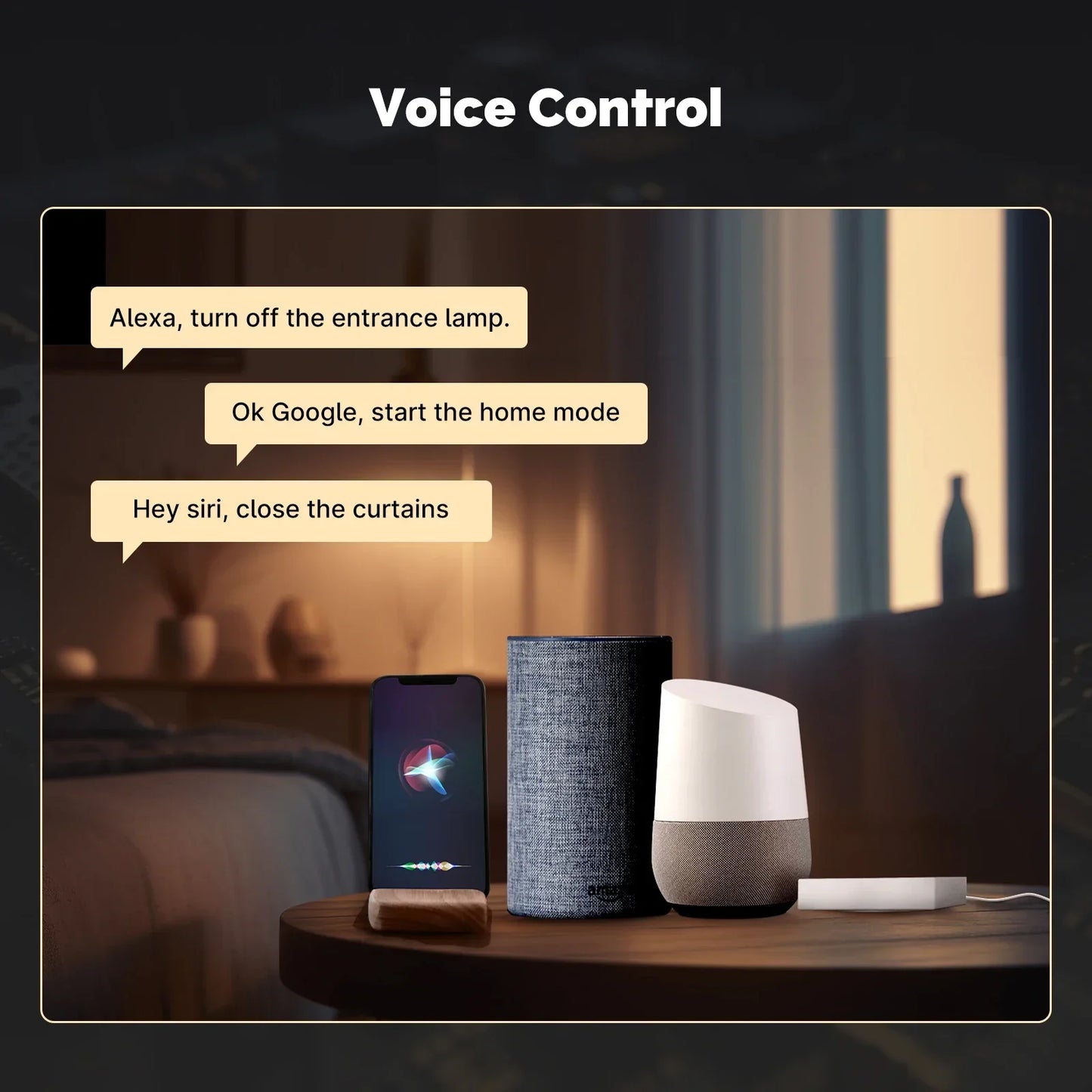 MOES Matter Gateway - Smart Home Control with Tuya Zigbee, Siri, HomeKit, SmartThings & Google Assistant Compatibility