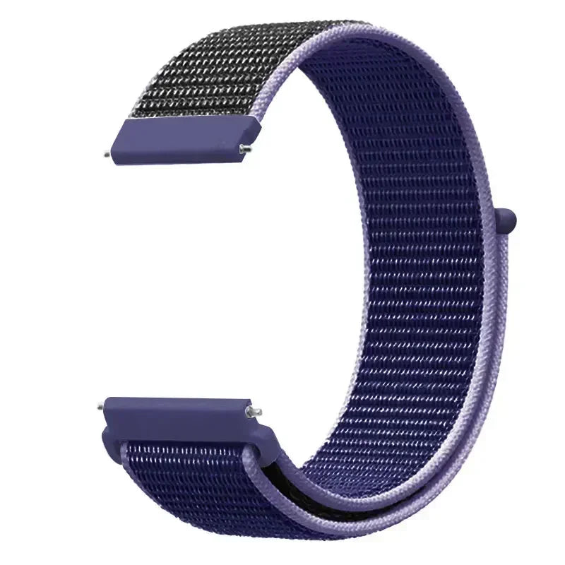22mm Sport Nylon Loop Watch Band – Breathable Replacement Wristband for NORTH EDGE APACHE-46 Smartwatch, Durable Adjustable Strap