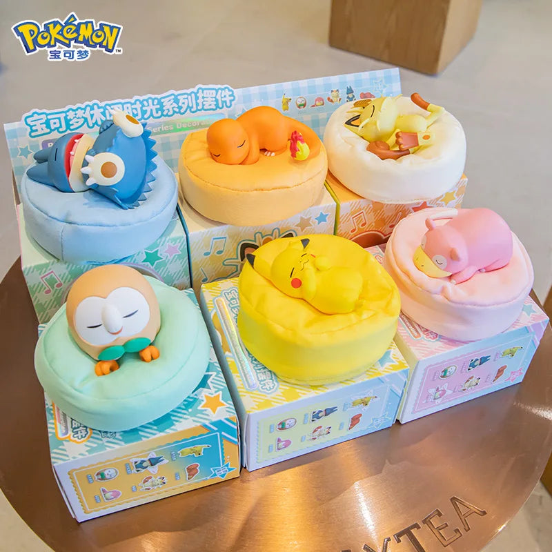 6 Styles Pokémon Starry Dream Series Figures — Pikachu, Meowth, Rowlet, Charmander, Gible Action Toys & Collectible Gifts