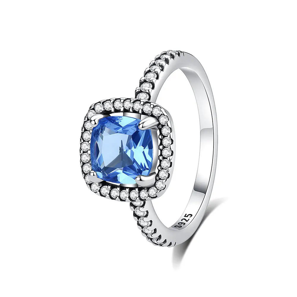 925 Sterling Silver Women’s Ring – Crown, Heart & Wishbone Design with Crystal, Rose Gold Engagement & Wedding Jewelry