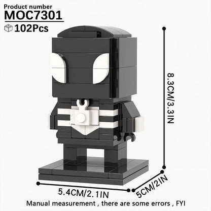 MOOXI Movie Series MOC BrickHeadz Building Blocks Set – DIY Educational Toy for Kids